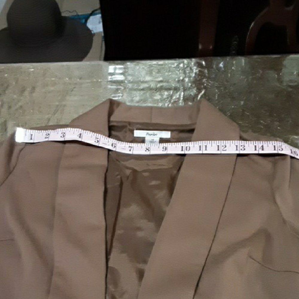 Papaya Camel Brown Women's Blazer Vintage - Picture 9 of 12